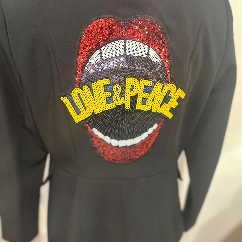 Haver & Blair Black Embellished Blazer - Picture 3 of 3